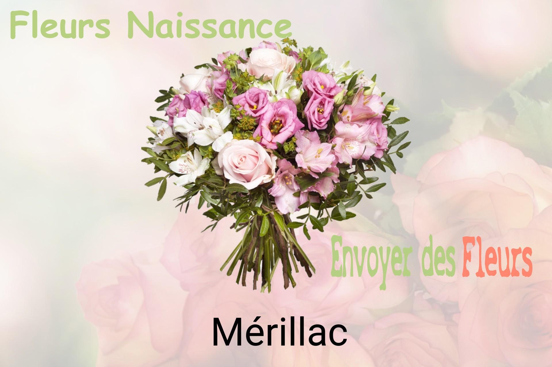 Bouquet de fleurs de naissance livré à Mérillac