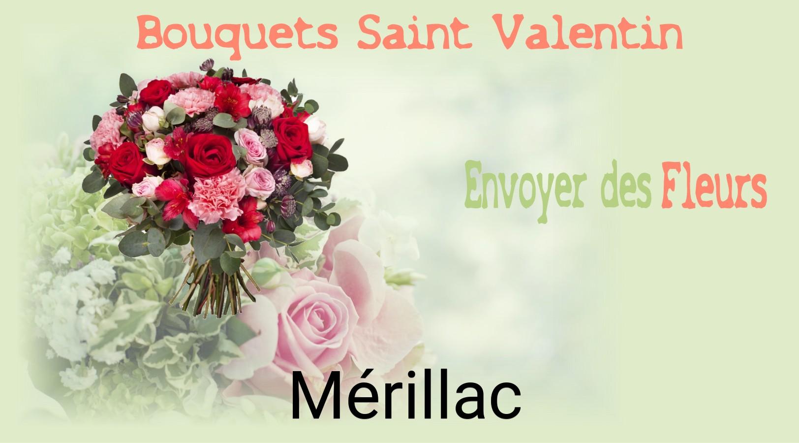 Roses de Saint-Valentin livrées à Mérillac